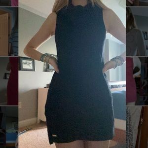 turtle neck sweater dress